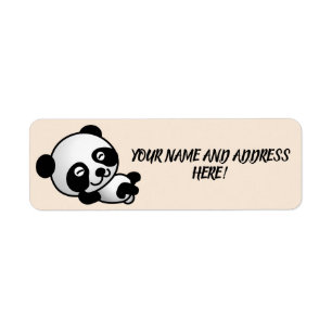 PANDA BEAR Return Address Labels
