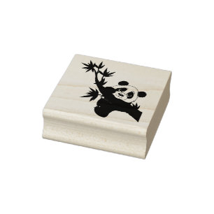 Panda Bear Rubber Stamp