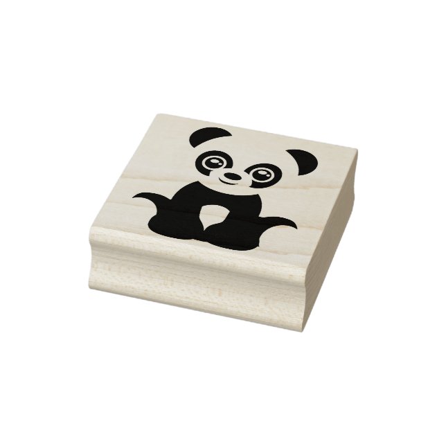 Panda Bear Rubber Stamp (Stamp)