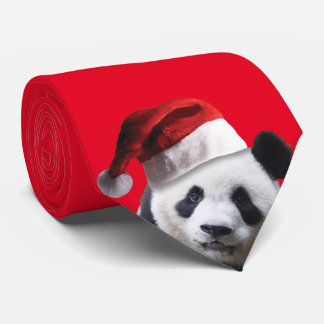 Panda Bear Santa Claus Tie
