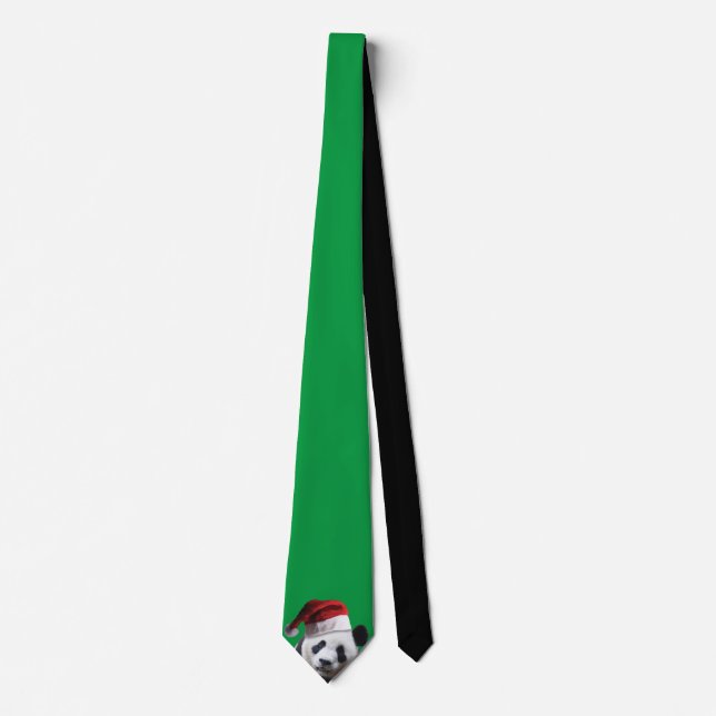 Panda Bear Santa Claus Tie (Front)