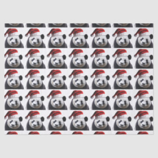 Panda Bear Santa Claus Tissue Paper