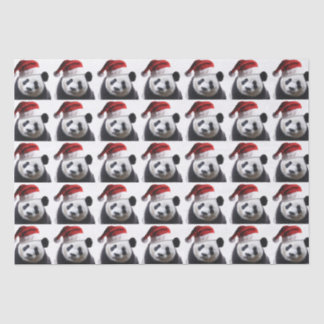 Panda Bear Santa Claus Tissue Paper