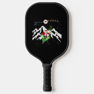 Panda Bear Skiing Christmas Tree Santa Reindeer Pickleball Paddle
