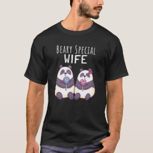 Panda Bear Special Wife Valentines Day T-Shirt