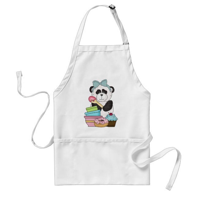 Panda Bear Sweet Treats Standard Apron (Front)