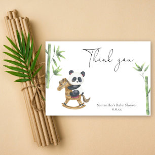 Panda bear thank you baby shower