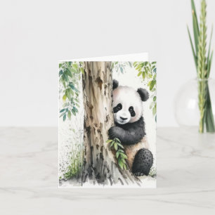 Panda Bear Thank You Card