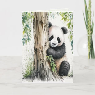 Panda Bear Thinking of You Card