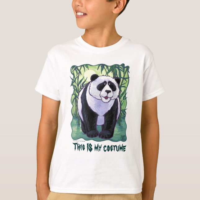 Panda Bear This IS My Costume Light Tees (Front)