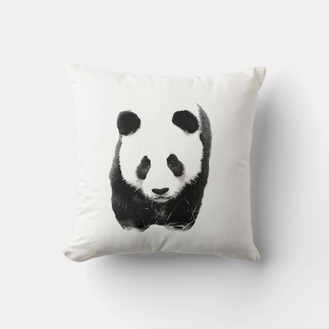 Panda Bear Throw Pillow (Front)