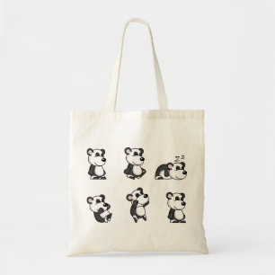 Panda bear tote bag