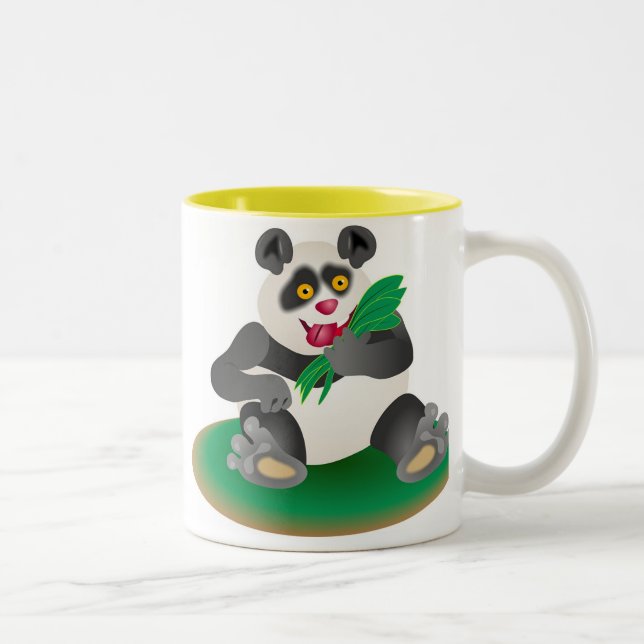 Panda Bear Two-Tone Coffee Mug (Right)