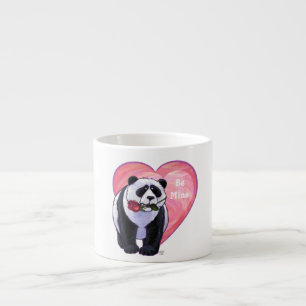 Panda Bear Valentine's Day Espresso Cup