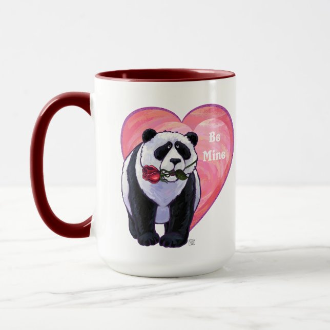 Panda Bear Valentine's Day Mug (Left)