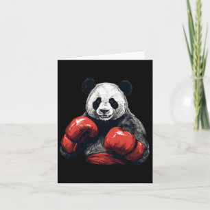 Panda Bear Wearing Boxing Gloves - Funny Boxing Card
