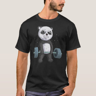 Panda Bear Weightlifting  Deadlift Men Fitness Gym T-Shirt