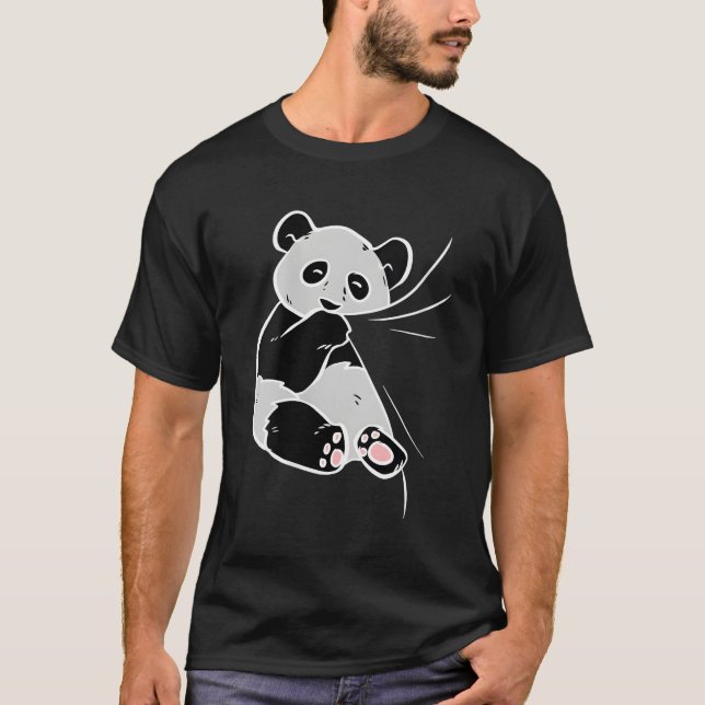 Panda Bear Who Love Pandas Animal T-Shirt (Front)