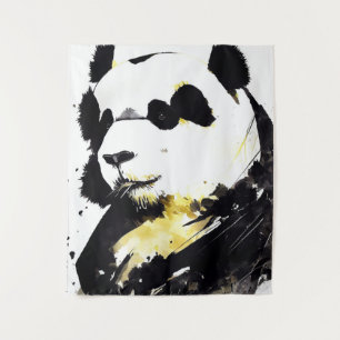 Panda Bear Wild Nature Free Spirit Art Painting Tapestry