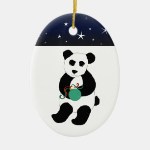 Panda Bear with Ornament