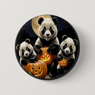 Panda Bears 6 Cm Round Badge