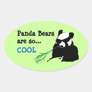 Panda Bears Are So Cool Stickers
