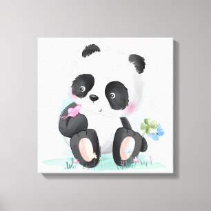 Panda Bears Canvas Print