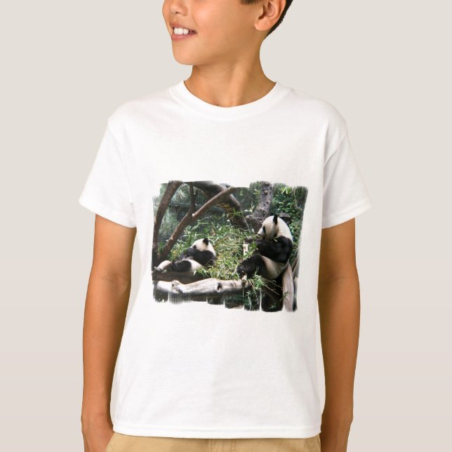 Panda Bears Children's Sweatshirt T-Shirt (Front)