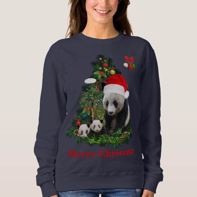 Panda bears Christmas  Sweatshirt (Front)