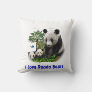 Panda Bears Cushion