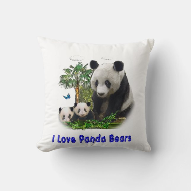 Panda Bears Cushion (Front)