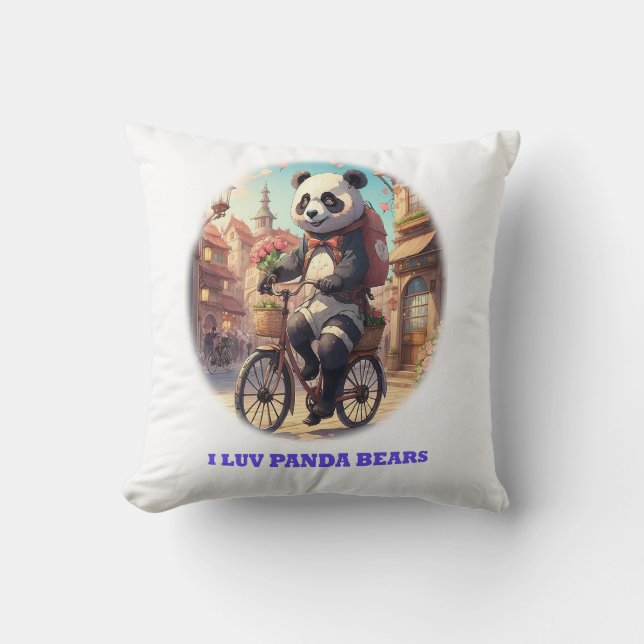 Panda Bears Cushion (Front)