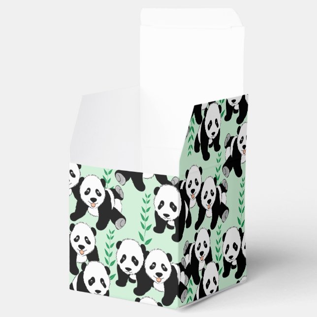 Panda Bears Graphic Favour Box (Opened)