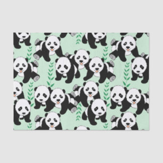 Panda Bears Graphic Tissue Paper