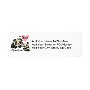 Panda Bears I Love Grandma