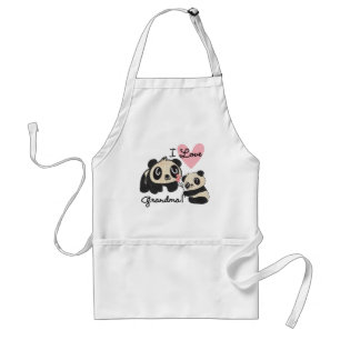 Panda Bears I Love Grandma Standard Apron