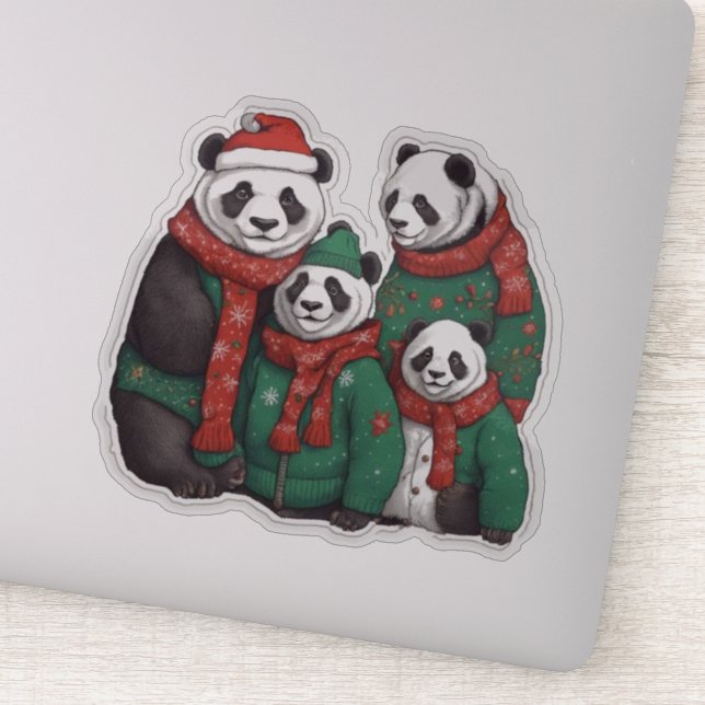 Panda Bears in Sweaters (Detail)