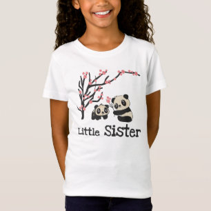 Panda Bears Little Sister T-Shirt