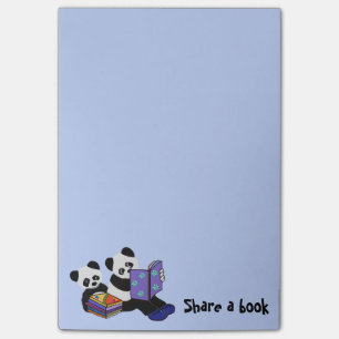 Panda Bears Storytime Post-it Notes