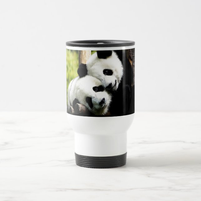 Panda Bears Travel Mug (Center)