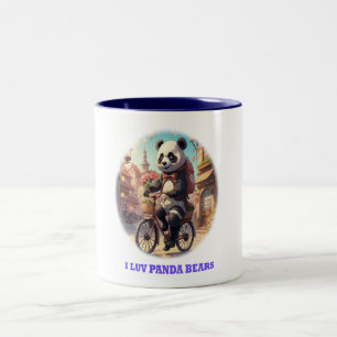 Panda Bears Two-Tone Coffee Mug