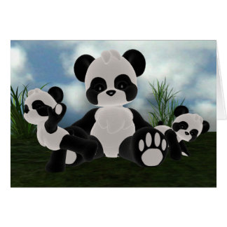 Panda Bearz Sunny Day Card