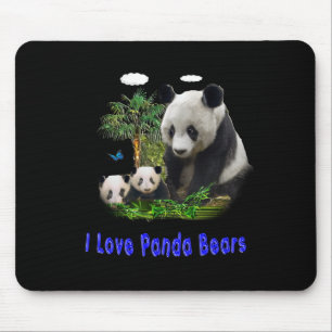 panda beras mouse mat