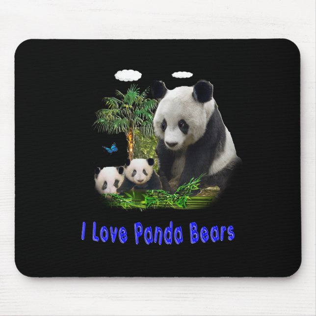 panda beras mouse mat (Front)