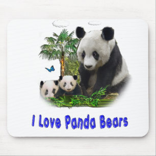 panda beras mouse mat