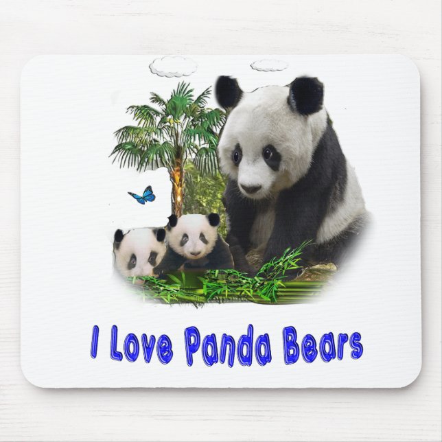 panda beras mouse mat (Front)