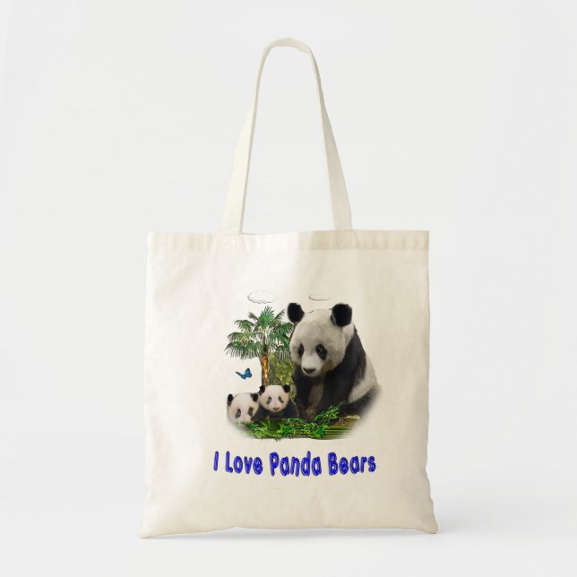 panda beras tote bag (Front)