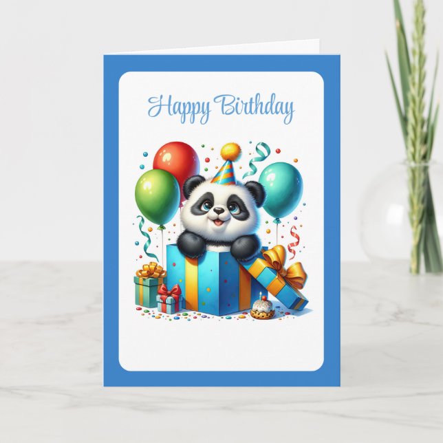 Panda Birthday Card (Front)