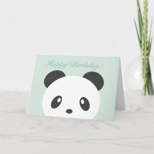 Panda birthday card
