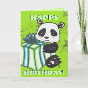 Panda Birthday Card